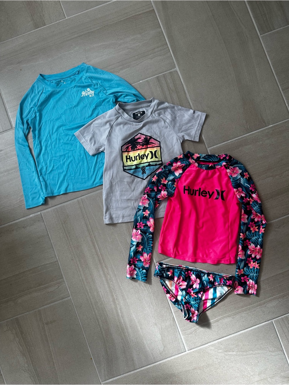 🤩Bundle Hurley Kids Rashguard Swim Set